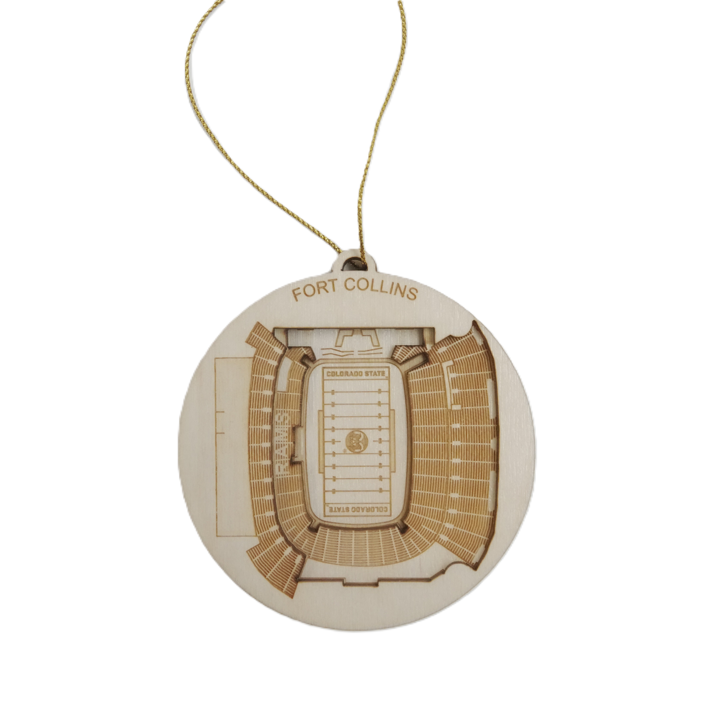 Fort Collins, Colorado Ornament Art (Canvas Stadium)