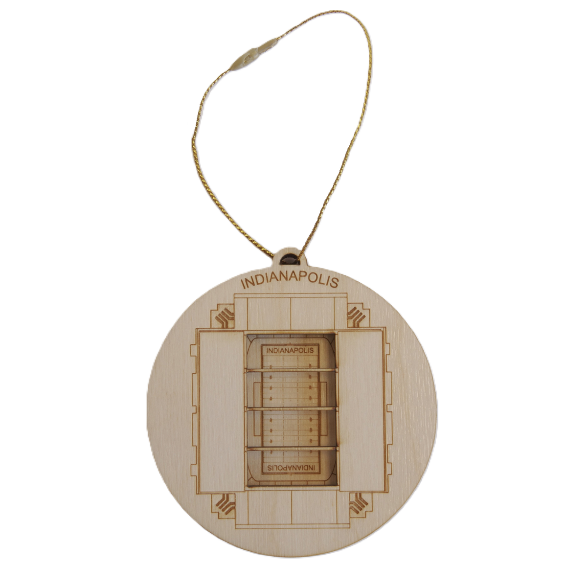 Indianapolis, Indiana Ornament Art (Lucas Oil Stadium)