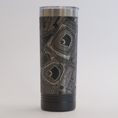Bronx, New York Tumbler Art (Old and New Yankee Stadium)