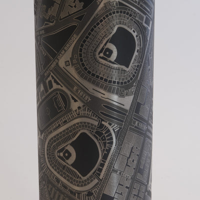 Bronx, New York Tumbler Art (Old and New Yankee Stadium)