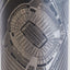 Black tumbler with detailed map design on a white background