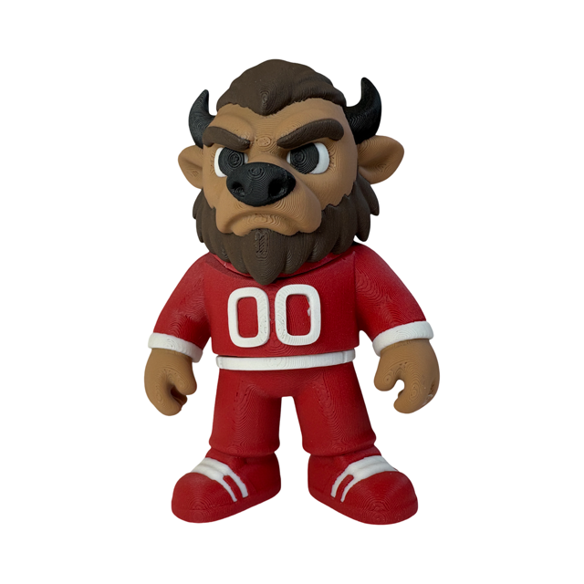 Wiggly Bison Mascot