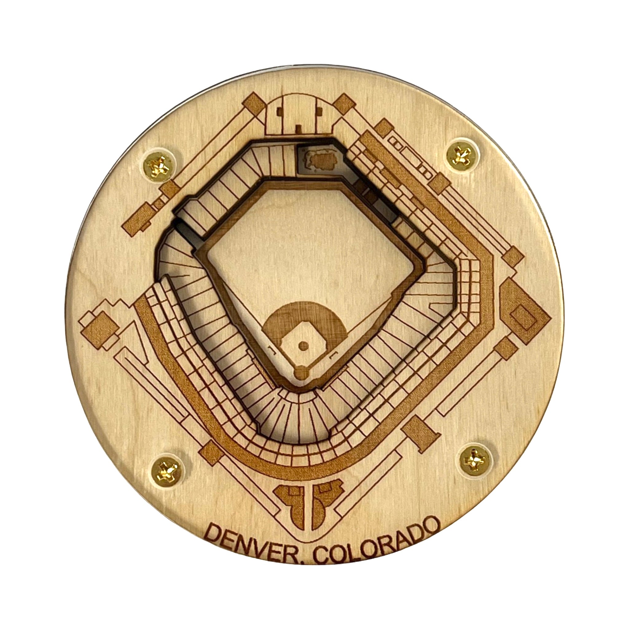 Denver, Colorado Coaster Art (Coors Field) – StadiumMapArt