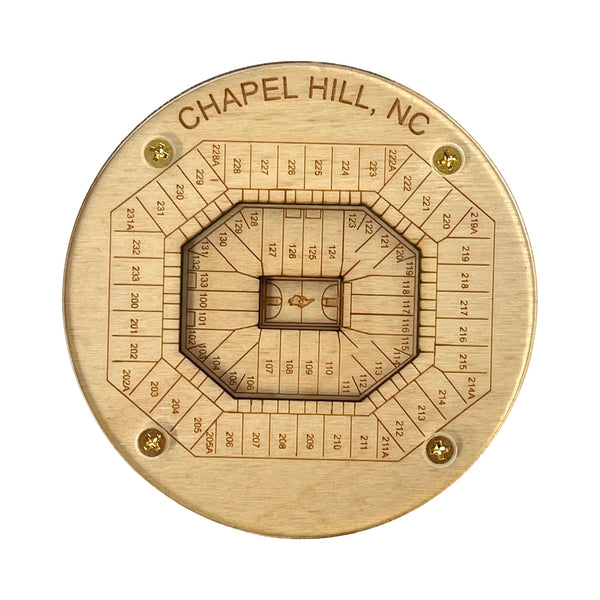 Chapel Hill, North Carolina Coaster Art (Dean E. Smith Center - Basketball)