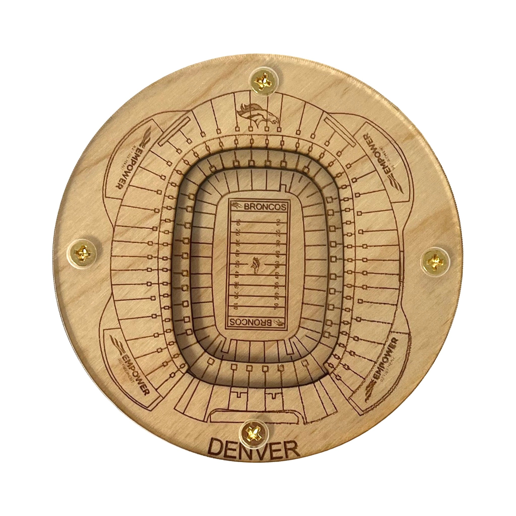 Denver, Colorado Coaster Art (Empower Field) – StadiumMapArt