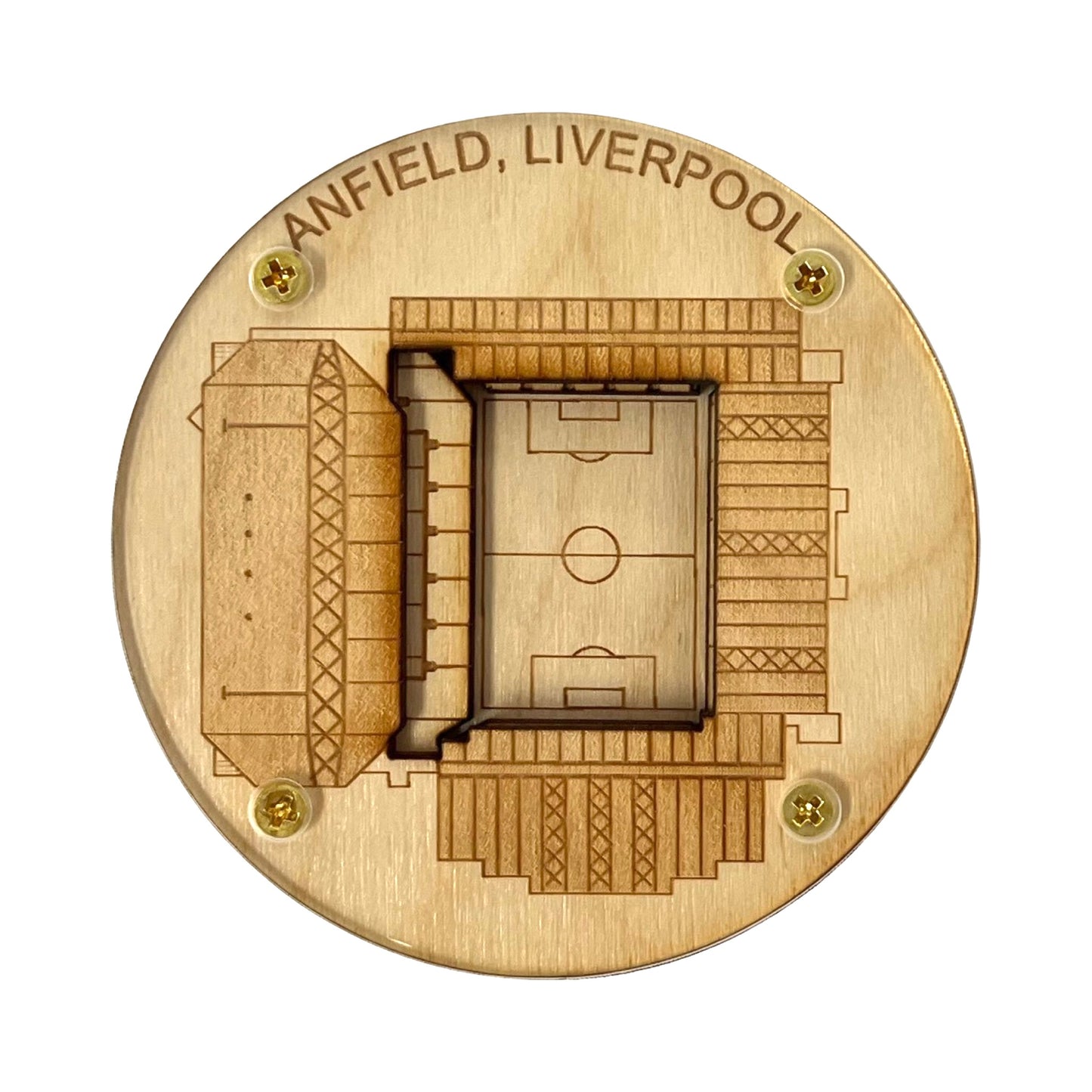 Liverpool, England Coaster Art (Anfield Stadium)