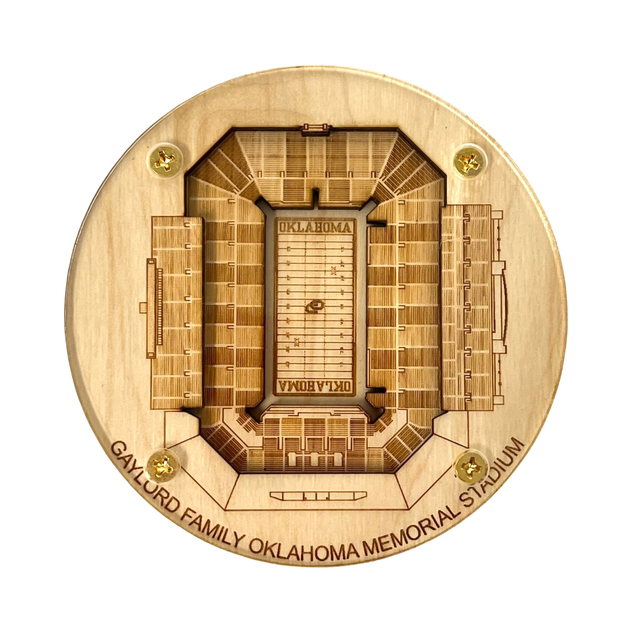 Norman Oklahoma Coaster Art Gaylord Family Oklahoma Memorial Stadium   Image 80511fda Cd73 485a B23f B6bf422b999b 