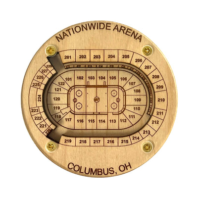 Columbus, Ohio Coaster Art (Nationwide Arena - Hockey)