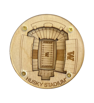 Seattle, Washington Coaster Art (Husky Stadium)