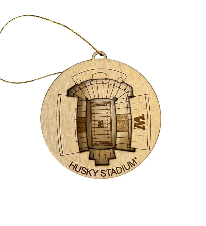 Seattle, Washington Ornament Art (Husky Stadium)