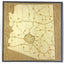 Glendale, Arizona Wall Art State Map (State Farm Stadium)