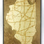 Chicago, Illinois Wall Art State Map (Guaranteed Rate Field)
