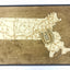 Foxborough, Massachusetts Wall Art State Map (Gillette Stadium)