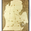 Detroit, Michigan Wall Art State Map (Comerica Park)