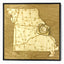St. Louis, Missouri Wall Art State Map (Busch Stadium)