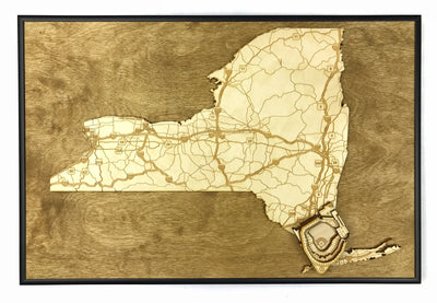 Queens, New York Wall Art State Map (Citi Field)