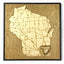 Milwaukee, Wisconsin Wall Art State Map (Miller Park)