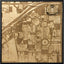 Lubbock, Texas Wall Art City Map (Jones AT&T Stadium)