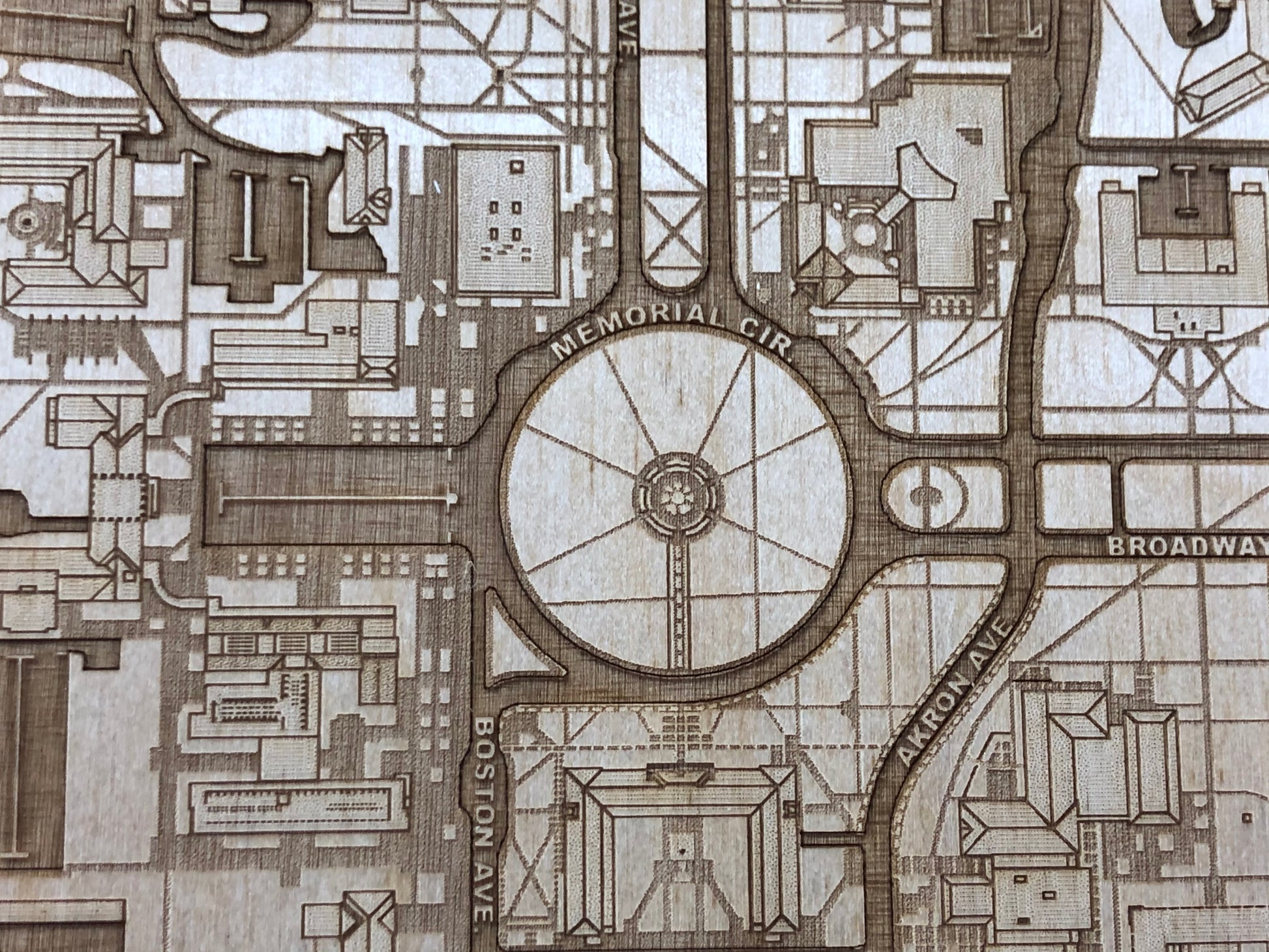 Lubbock, Texas Wall Art City Map (Jones AT&T Stadium)