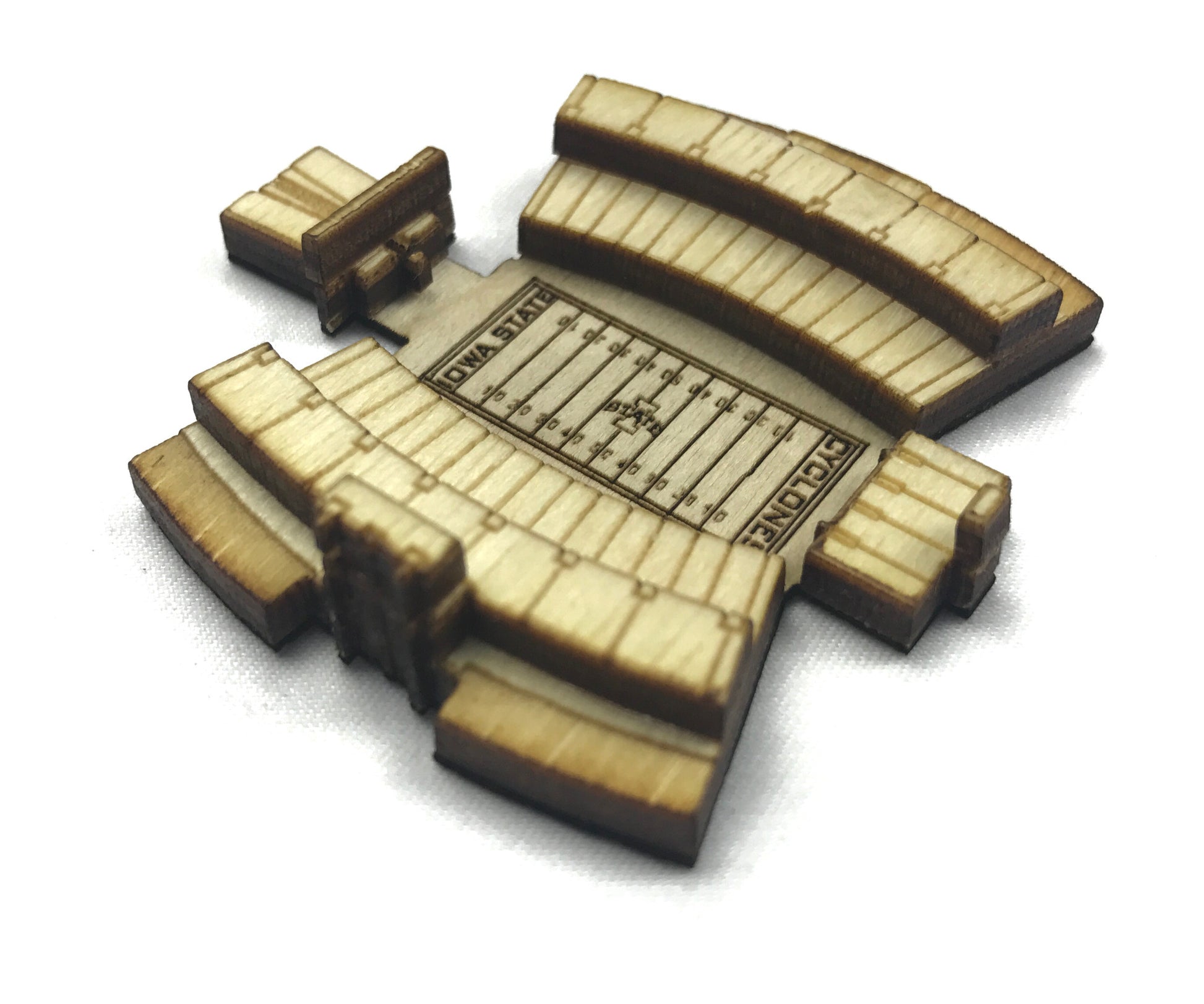 Ames, Iowa Wall Art State Map (Jack Trice Stadium)