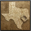 College Station, Texas Wall Art State Map (Kyle Field)