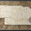 Lincoln, Nebraska Wall Art State Map (Memorial Stadium)