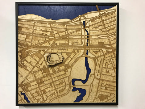 Wall Art City Map – StadiumMapArt