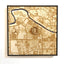 East Lansing, Michigan Wall Art City Map (Spartan Stadium and Breslin Center)