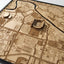 East Lansing, Michigan Wall Art City Map (Spartan Stadium and Breslin Center)