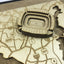 Baltimore, Maryland Wall Art State Map (M&T Bank Stadium)